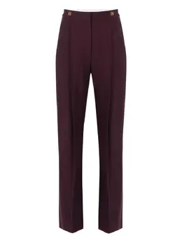 Elisabetta Franchi: Бордовые брюки 