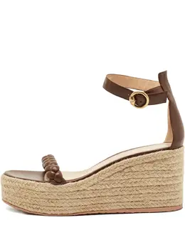 Gianvito Rossi: Бежевые сандалии 