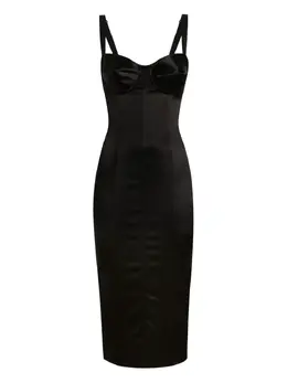 Dolce & Gabbana: Атласное платье 