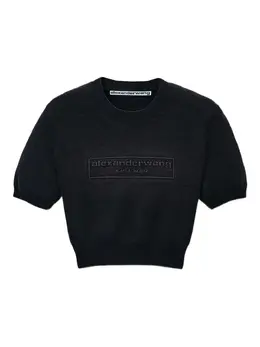 Alexander Wang: Топ с коротким рукавом 