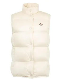 Moncler: Белый жилет 