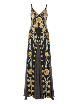 Temperley London: Платье с растительным принтом 