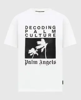 Palm Angels: Белая футболка 