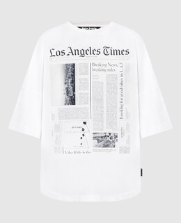 Palm Angels: Белая футболка 