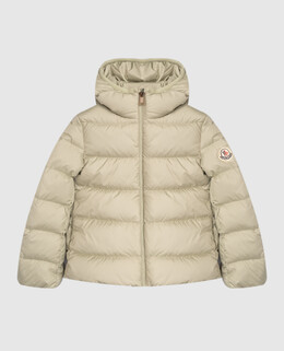 Moncler ENFANT: Зелёная куртка 