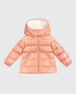 Moncler ENFANT: Розовая куртка 