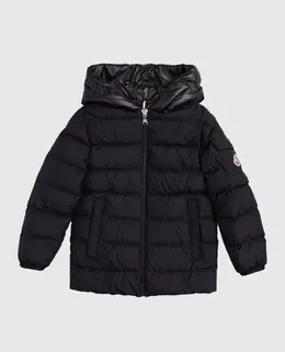 Moncler ENFANT: Синяя куртка 