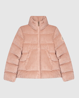 Moncler ENFANT: Розовая куртка 