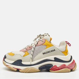 Balenciaga: Многоцветные кроссовки  Triple S