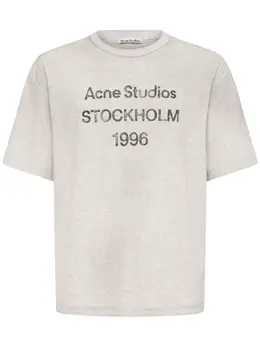 ACNE STUDIOS: Хлопковая футболка  1996
