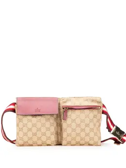 Gucci Pre-Owned: Коричневая поясная сумка 