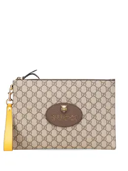 Gucci Pre-Owned: Серый клатч 