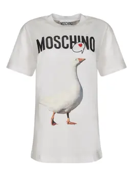 Moschino: Футболка с принтом 