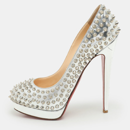 Christian Louboutin: Серебристые туфли 