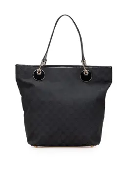 Gucci Pre-Owned: Чёрная сумка-шоппер 