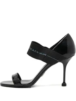 Prada Pre-Owned: Чёрные сандалии 