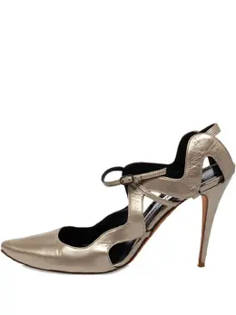 Manolo Blahnik: Бежевые сандалии 