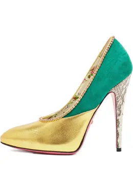 Gucci Pre-Owned: Зелёные туфли 