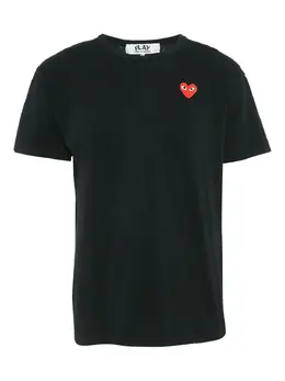 Comme Des Garçons Pre-Owned: Чёрная футболка 