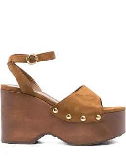 Gianvito Rossi: Коричневые сандалии 
