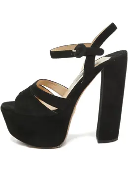 Prada Pre-Owned: Чёрные сандалии 