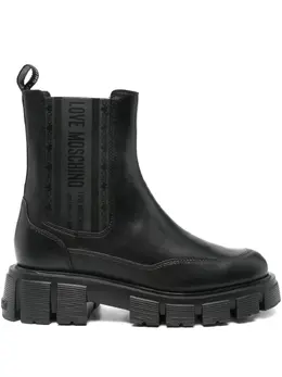 Love Moschino: Чёрные ботинки 