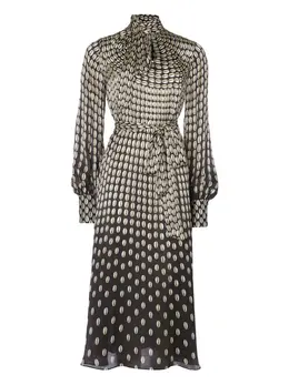 Temperley London: Платье с принтом 