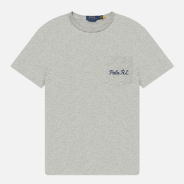 Polo Ralph Lauren: Серая футболка 