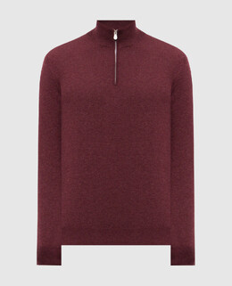 Brunello Cucinelli: Бордовый свитер 