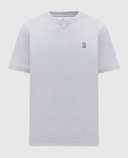Brunello Cucinelli: Сірі футболки 