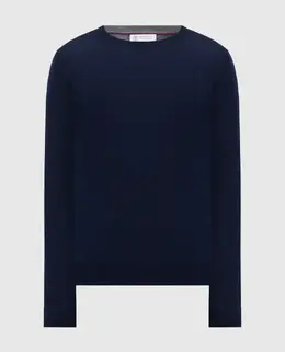 Brunello Cucinelli: Синий свитер 