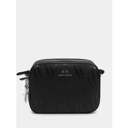 Armani Exchange: Чёрная сумка 