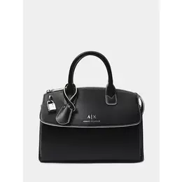 Armani Exchange: Чёрная сумка 