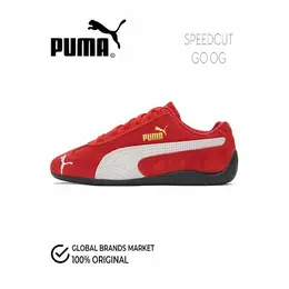 PUMA: Красные кроссовки  Speedcat