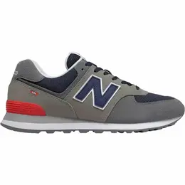 New Balance: Серые кроссовки  574