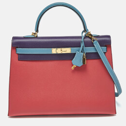 Hermes: Многоцветная сумка  Kelly