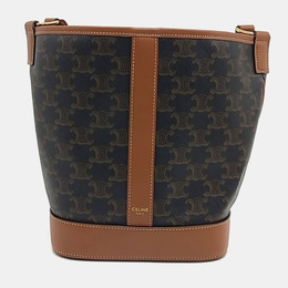 Celine: Коричневая сумка 