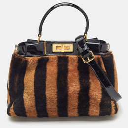 Fendi: Тёмная сумка  Peekaboo