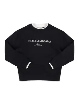 DOLCE & GABBANA: Бавовняні світшоти 