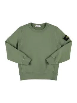 STONE ISLAND JUNIOR: Хлопковый свитшот 