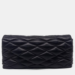 Saint Laurent Paris: Чёрный клатч  Sade