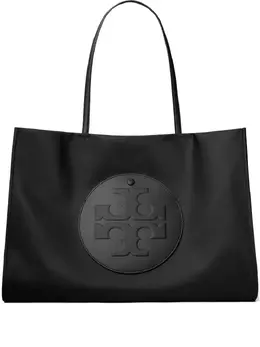 Tory Burch: Чёрная сумка-шоппер  Ella