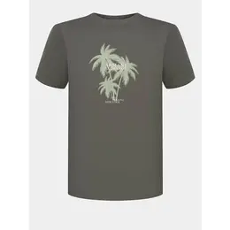 Armani Exchange: Футболка цвета хаки 