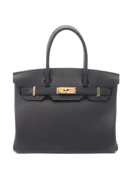 Hermès Pre-Owned: Чёрная сумка-шоппер 