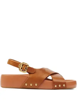 Chloé: Коричневые сандалии 
