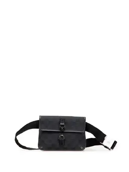 Gucci Pre-Owned: Чёрная поясная сумка 