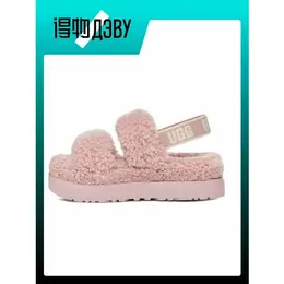 UGG: Розовые шлёпанцы 