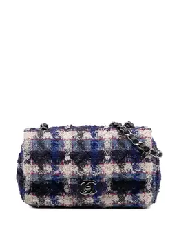 CHANEL Pre-Owned: Голубая сумка через плечо 