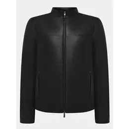 Armani Exchange: Чёрная куртка 