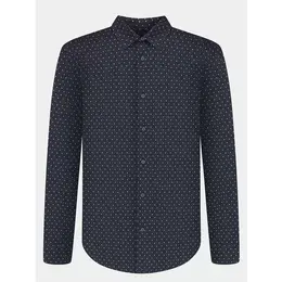 Armani Exchange: Тёмная рубашка 